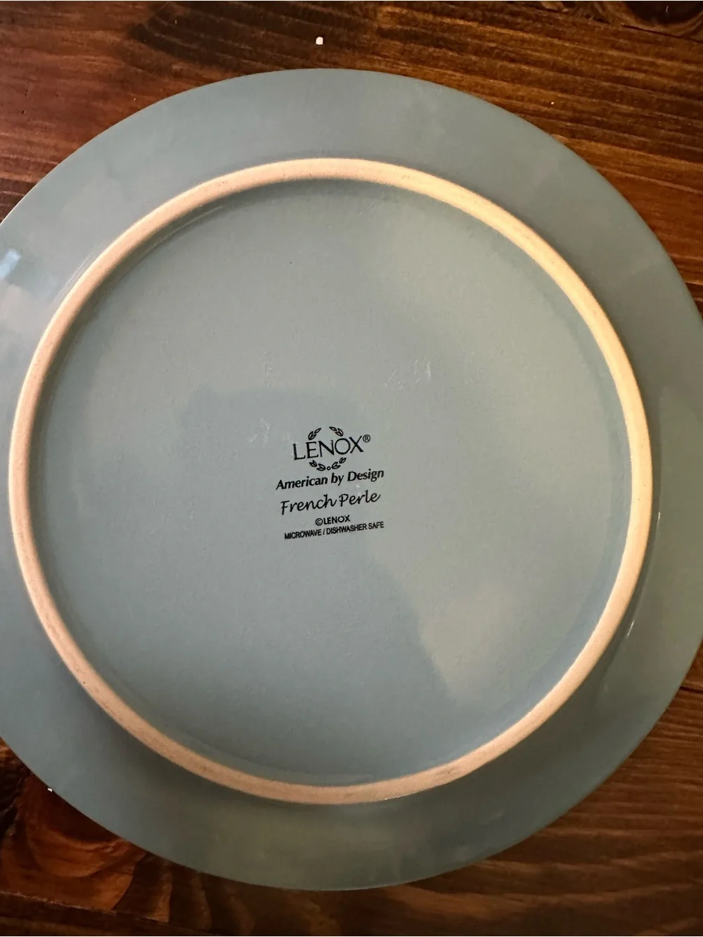 Lenox ice blue pearl salad dessert plates like new